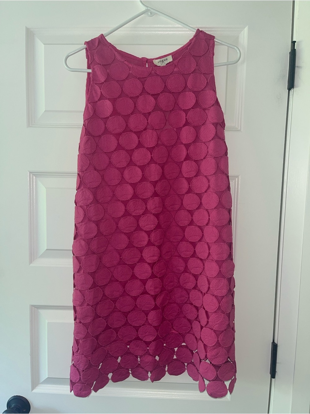 Umgee Pink Dot Appliqué Shift Dress - Picture 3 of 4